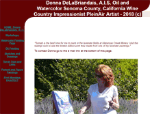 Tablet Screenshot of donnasfineart.com